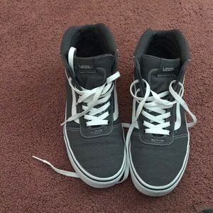 Grey hightop vans